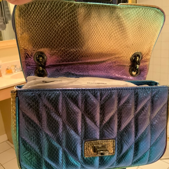 Karl Lagerfeld Paris Agyness (Mermaid Purse) Brand NEW must see gorgeous - Picture 3 of 14